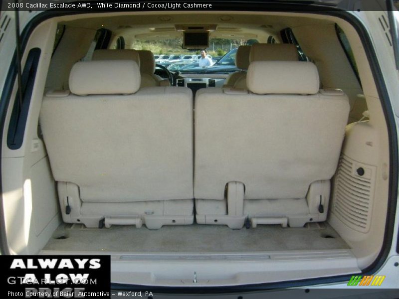 White Diamond / Cocoa/Light Cashmere 2008 Cadillac Escalade AWD