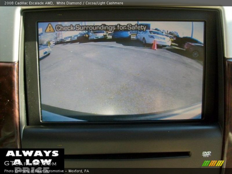 White Diamond / Cocoa/Light Cashmere 2008 Cadillac Escalade AWD