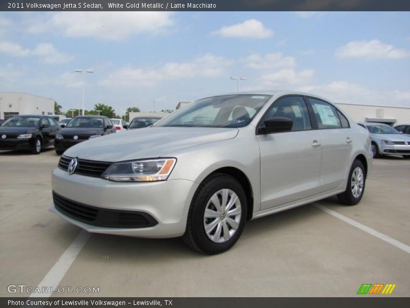 White Gold Metallic / Latte Macchiato 2011 Volkswagen Jetta S Sedan