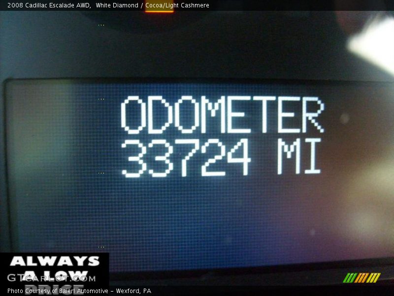 White Diamond / Cocoa/Light Cashmere 2008 Cadillac Escalade AWD