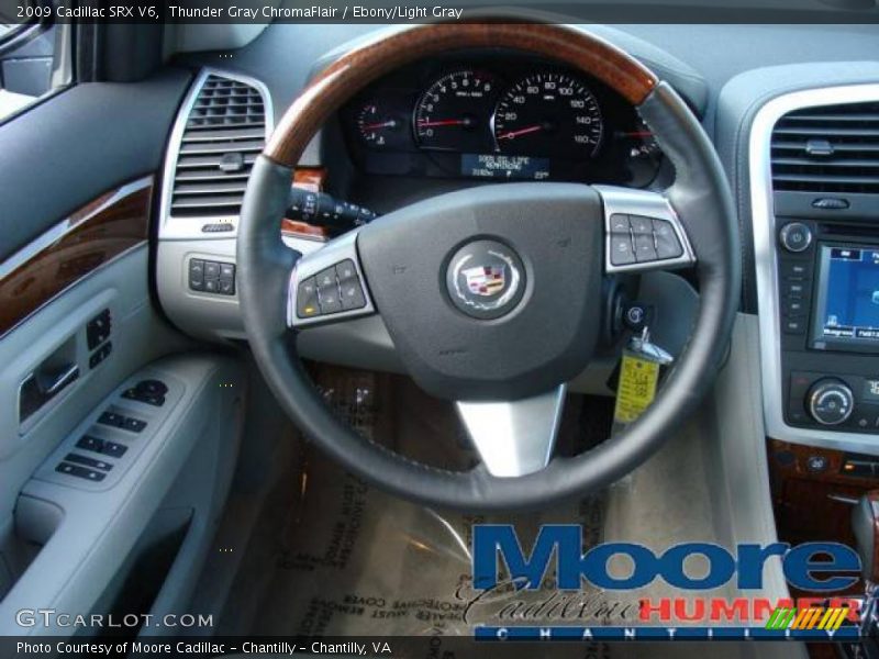 Thunder Gray ChromaFlair / Ebony/Light Gray 2009 Cadillac SRX V6