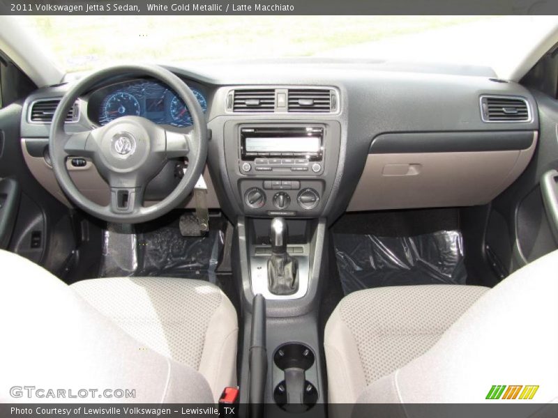 White Gold Metallic / Latte Macchiato 2011 Volkswagen Jetta S Sedan