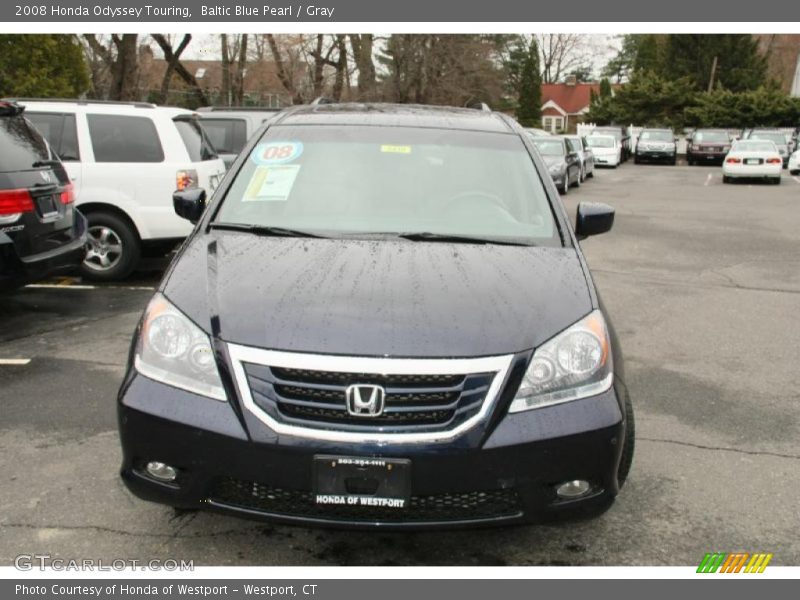 Baltic Blue Pearl / Gray 2008 Honda Odyssey Touring