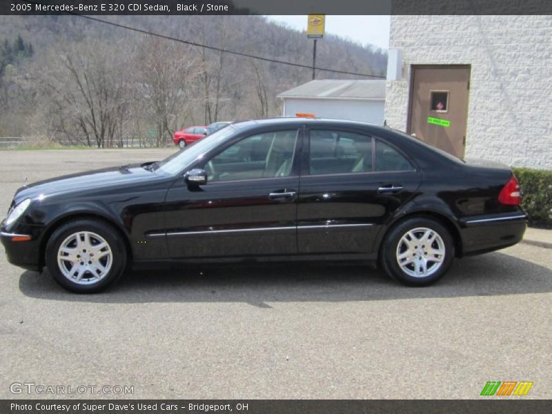 Black / Stone 2005 Mercedes-Benz E 320 CDI Sedan
