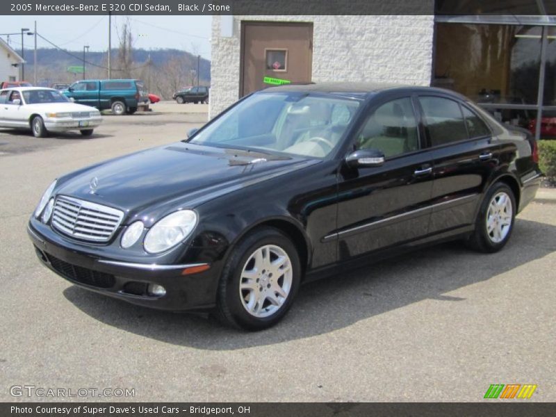 Black / Stone 2005 Mercedes-Benz E 320 CDI Sedan
