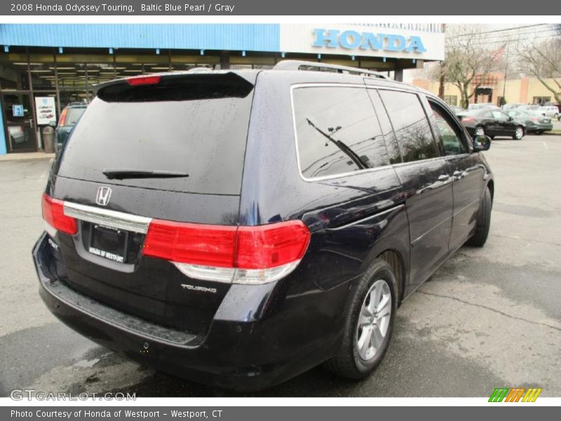 Baltic Blue Pearl / Gray 2008 Honda Odyssey Touring