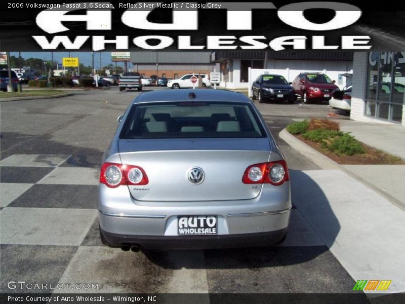 Reflex Silver Metallic / Classic Grey 2006 Volkswagen Passat 3.6 Sedan