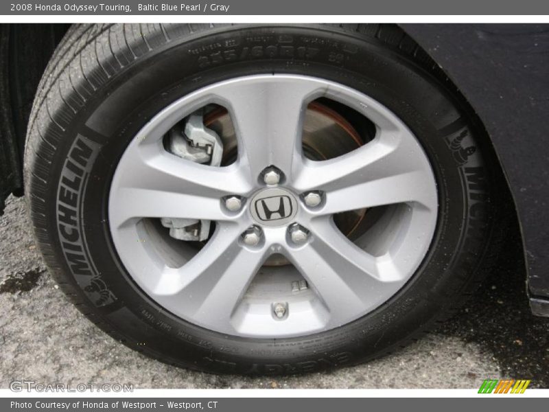 Baltic Blue Pearl / Gray 2008 Honda Odyssey Touring