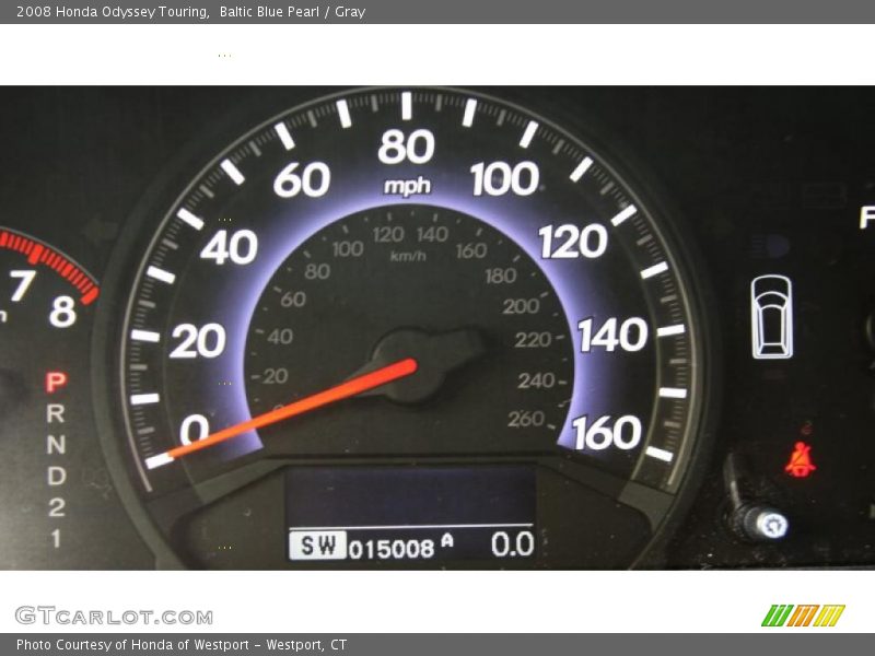 Baltic Blue Pearl / Gray 2008 Honda Odyssey Touring