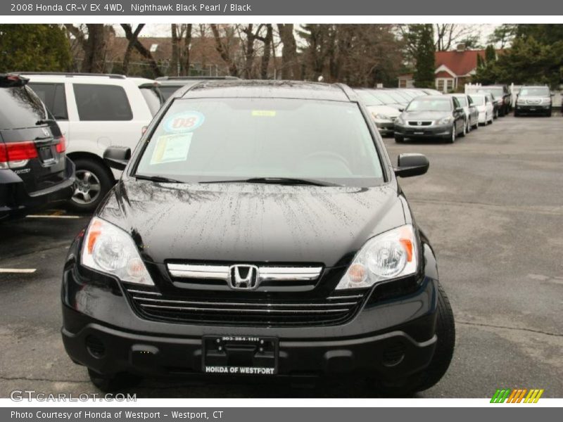 Nighthawk Black Pearl / Black 2008 Honda CR-V EX 4WD