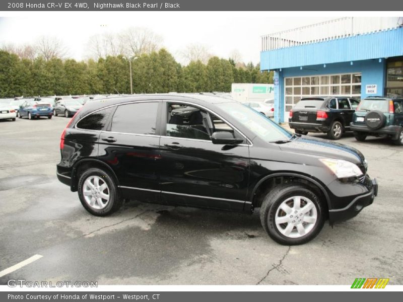 Nighthawk Black Pearl / Black 2008 Honda CR-V EX 4WD