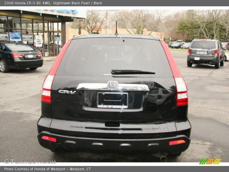 Nighthawk Black Pearl / Black 2008 Honda CR-V EX 4WD