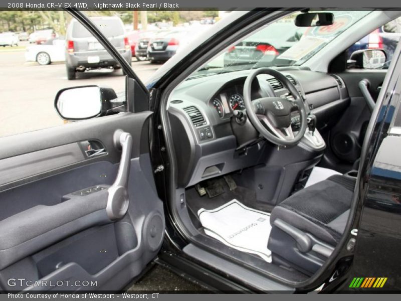 Nighthawk Black Pearl / Black 2008 Honda CR-V EX 4WD