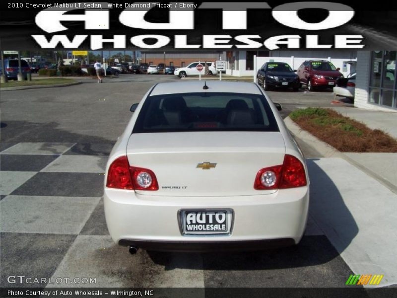 White Diamond Tricoat / Ebony 2010 Chevrolet Malibu LT Sedan