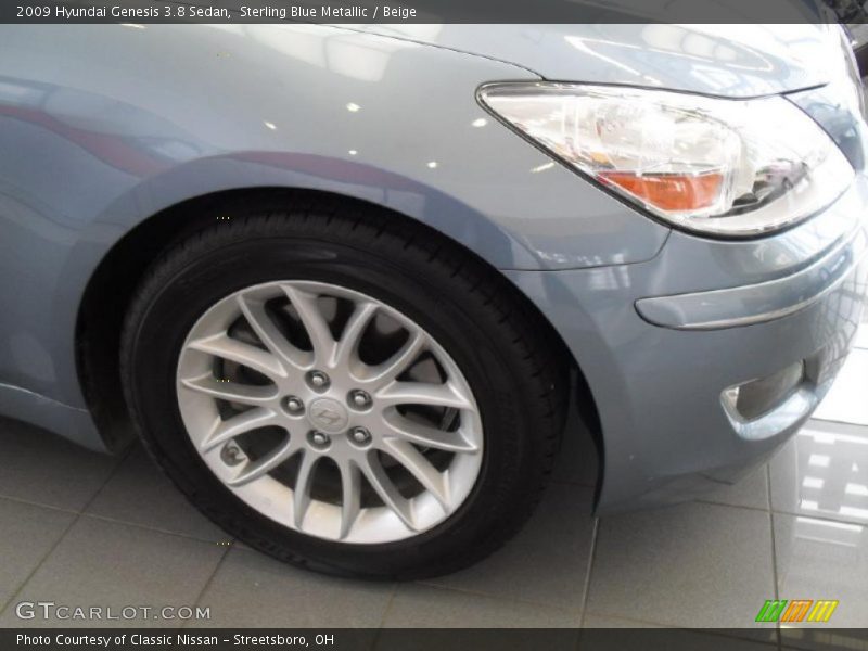 Sterling Blue Metallic / Beige 2009 Hyundai Genesis 3.8 Sedan