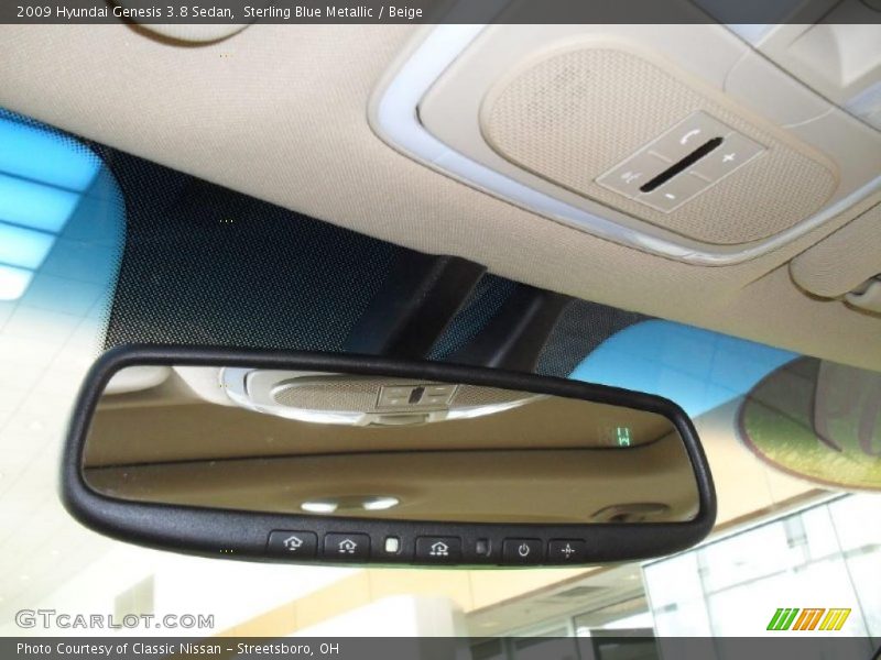 Sterling Blue Metallic / Beige 2009 Hyundai Genesis 3.8 Sedan