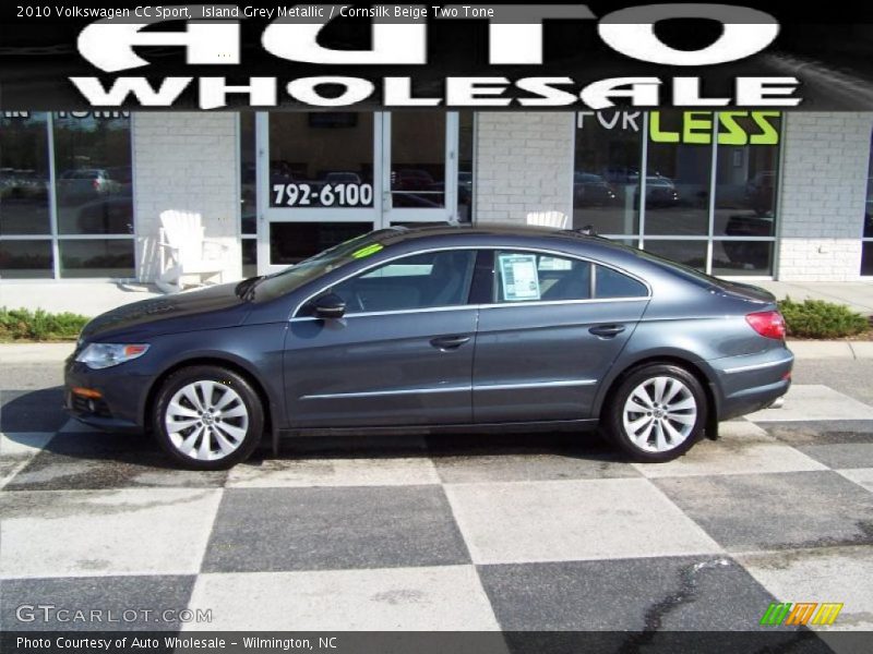 Island Grey Metallic / Cornsilk Beige Two Tone 2010 Volkswagen CC Sport