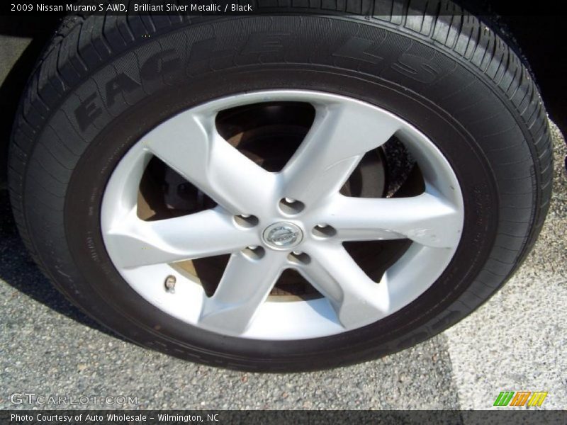 Brilliant Silver Metallic / Black 2009 Nissan Murano S AWD