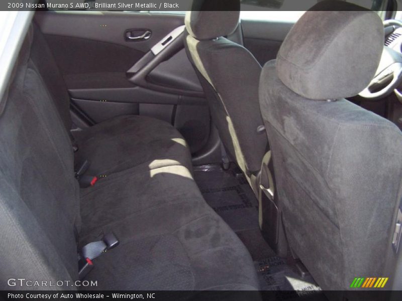 Brilliant Silver Metallic / Black 2009 Nissan Murano S AWD