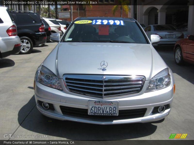 Iridium Silver Metallic / Black 2008 Mercedes-Benz C 300 Luxury