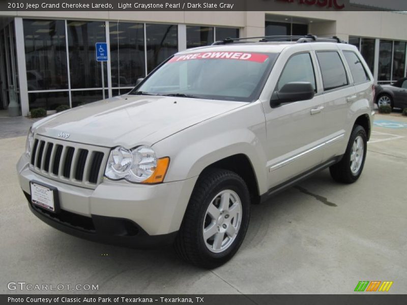 Light Graystone Pearl / Dark Slate Gray 2010 Jeep Grand Cherokee Laredo