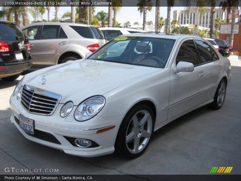 Arctic White / Cashmere 2009 Mercedes-Benz E 350 Sedan