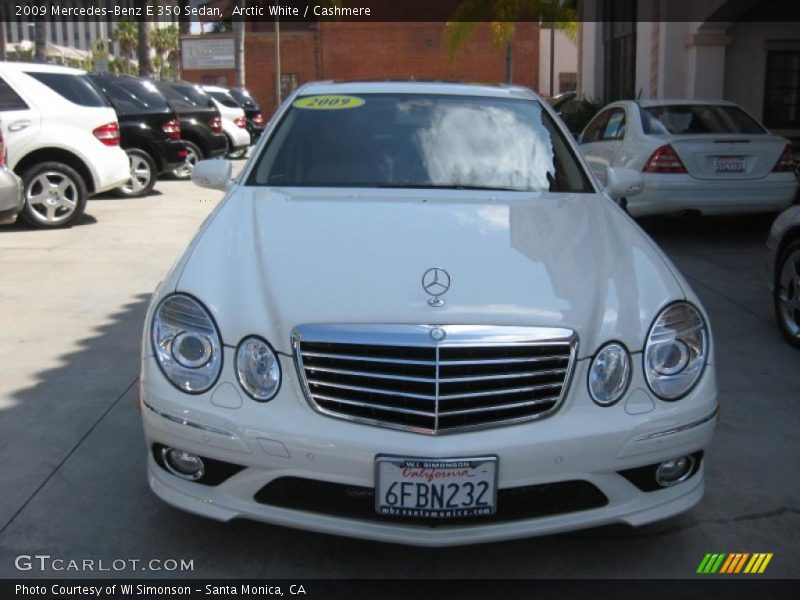 Arctic White / Cashmere 2009 Mercedes-Benz E 350 Sedan