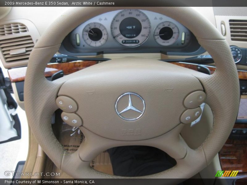 Arctic White / Cashmere 2009 Mercedes-Benz E 350 Sedan