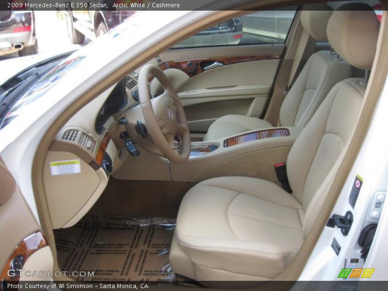 Arctic White / Cashmere 2009 Mercedes-Benz E 350 Sedan