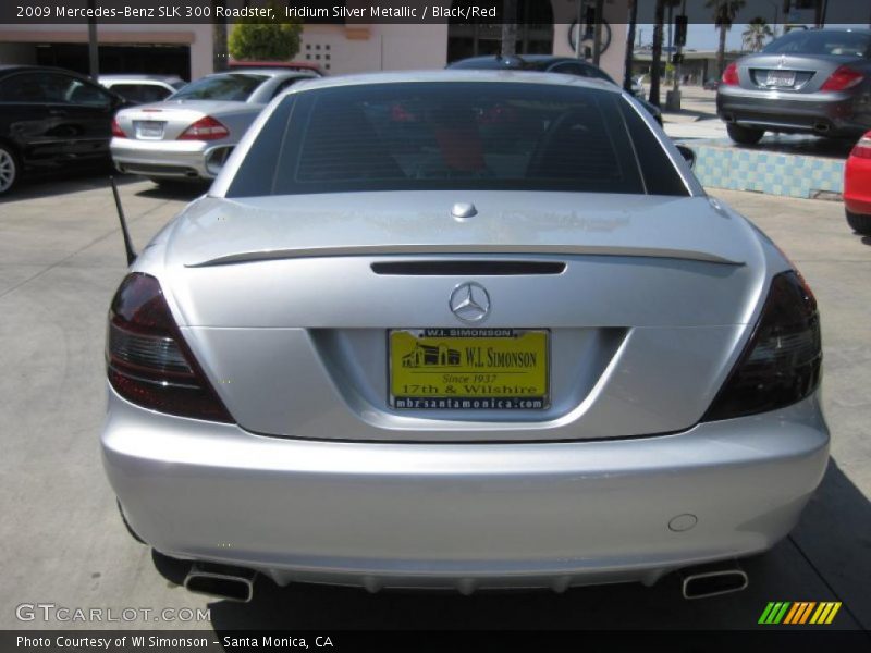 Iridium Silver Metallic / Black/Red 2009 Mercedes-Benz SLK 300 Roadster