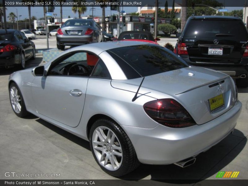 Iridium Silver Metallic / Black/Red 2009 Mercedes-Benz SLK 300 Roadster