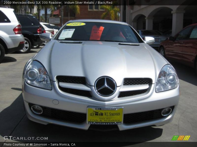 Iridium Silver Metallic / Black/Red 2009 Mercedes-Benz SLK 300 Roadster