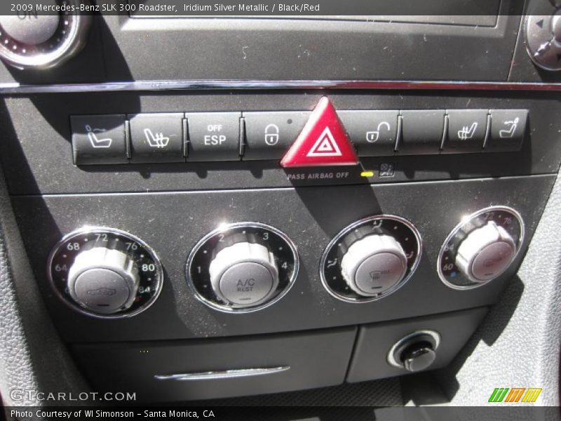 Iridium Silver Metallic / Black/Red 2009 Mercedes-Benz SLK 300 Roadster