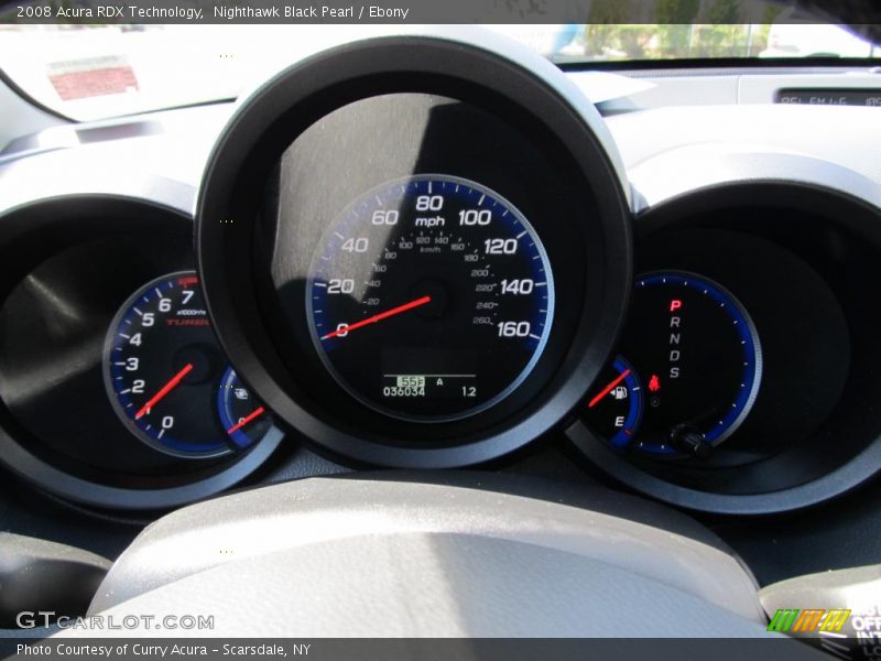 Nighthawk Black Pearl / Ebony 2008 Acura RDX Technology