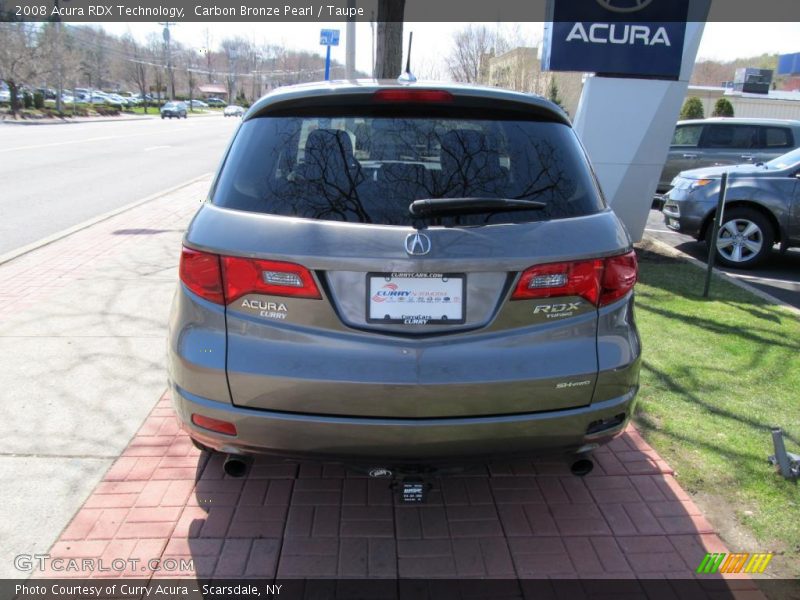 Carbon Bronze Pearl / Taupe 2008 Acura RDX Technology