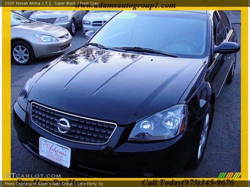 Super Black / Frost Gray 2005 Nissan Altima 2.5 S