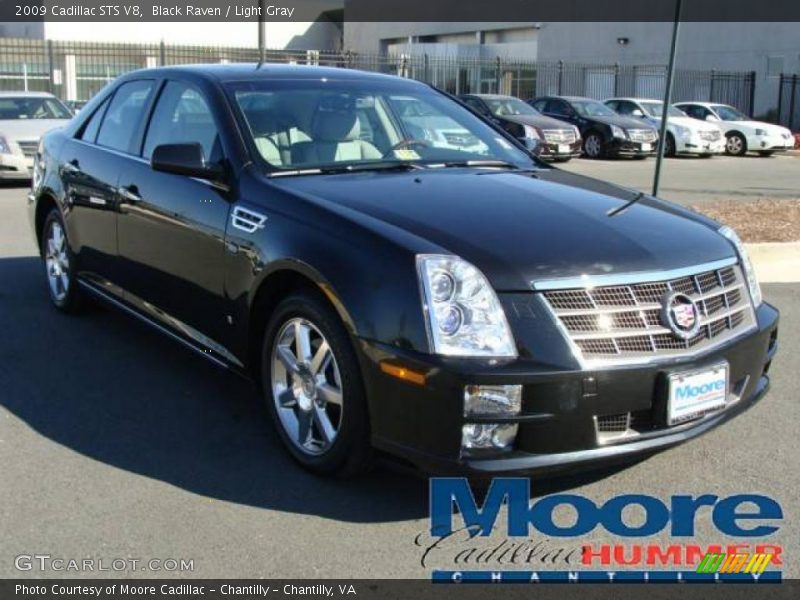 Black Raven / Light Gray 2009 Cadillac STS V8