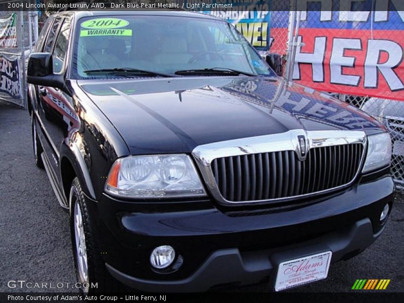 Dark Blue Pearl Metallic / Light Parchment 2004 Lincoln Aviator Luxury AWD