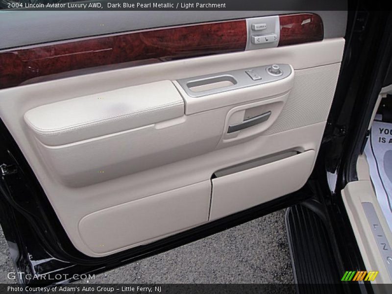 Dark Blue Pearl Metallic / Light Parchment 2004 Lincoln Aviator Luxury AWD