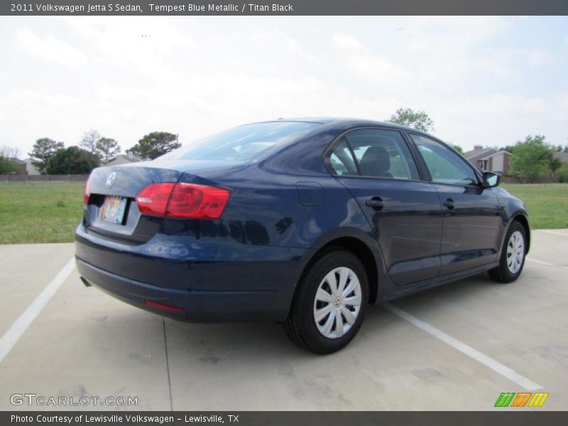 Tempest Blue Metallic / Titan Black 2011 Volkswagen Jetta S Sedan