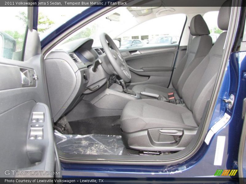 Tempest Blue Metallic / Titan Black 2011 Volkswagen Jetta S Sedan