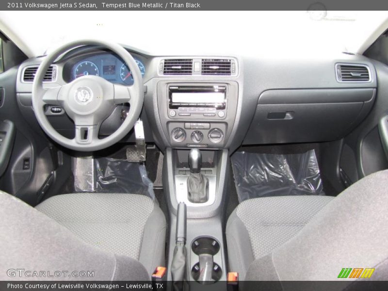 Tempest Blue Metallic / Titan Black 2011 Volkswagen Jetta S Sedan