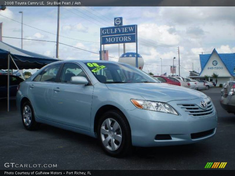 Sky Blue Pearl / Ash 2008 Toyota Camry LE