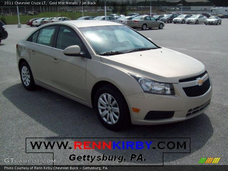 Gold Mist Metallic / Jet Black 2011 Chevrolet Cruze LT