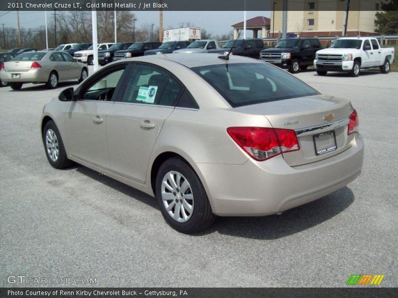 Gold Mist Metallic / Jet Black 2011 Chevrolet Cruze LT