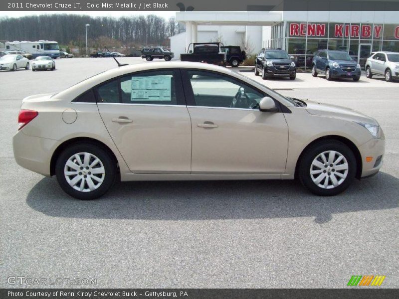 Gold Mist Metallic / Jet Black 2011 Chevrolet Cruze LT
