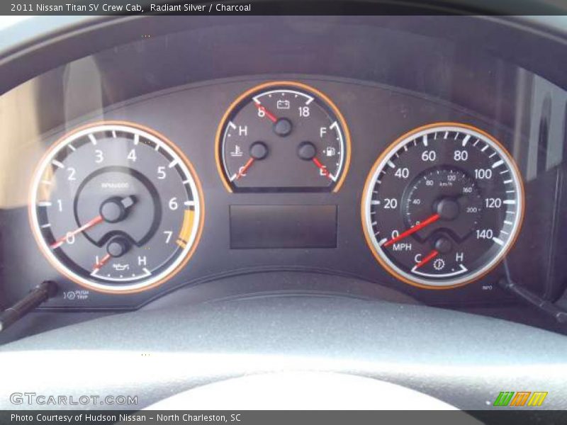 Radiant Silver / Charcoal 2011 Nissan Titan SV Crew Cab