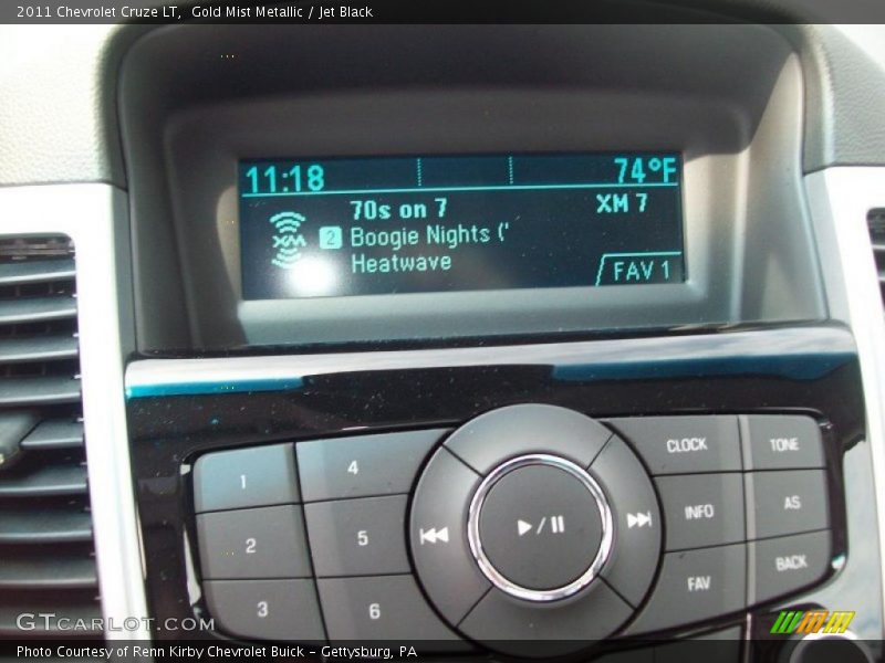 Gold Mist Metallic / Jet Black 2011 Chevrolet Cruze LT