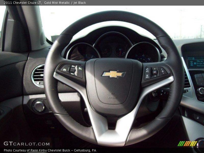 Gold Mist Metallic / Jet Black 2011 Chevrolet Cruze LT