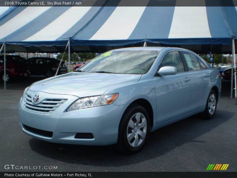 Sky Blue Pearl / Ash 2008 Toyota Camry LE